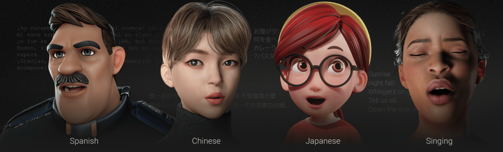 iClone における Audio2Face によるオーディオからアニメーションへの