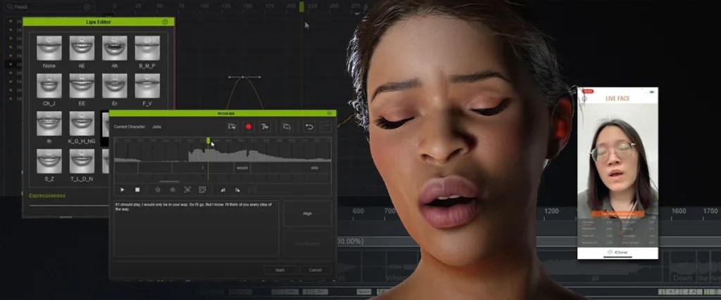 iClone における Audio2Face によるオーディオからアニメーションへの